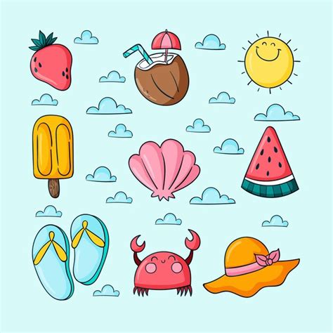 Cute Summer Clip Art Images Free Download On Freepik