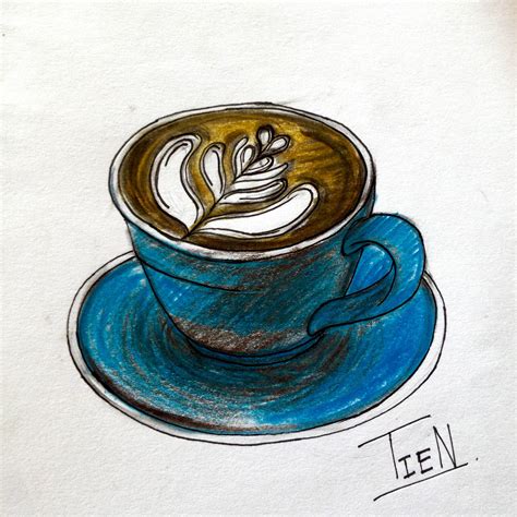 Coffee Sketch By Tien Uraiwon Phoson