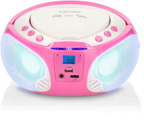 Radioodtwarzacz Lenco Scd Cd Mp Usb Aux Karaoke Led Wielokolorowy