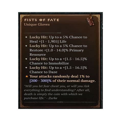 Buy Fists Of Fate Unique Diablo 4 Service KBoosting