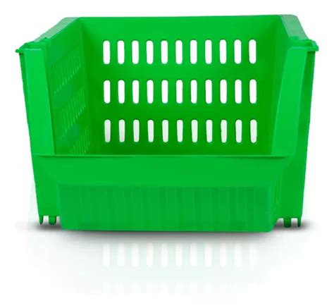 Bin Organizador Mini Cesto Encaixável Verde Limão