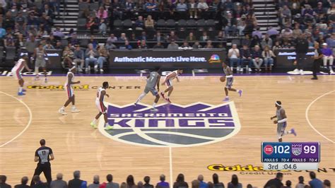 Last Second Field Goal Pistons Kings Nba Official