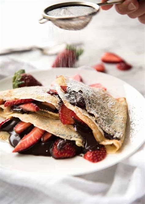 Nutella Crepes with Strawberries | RecipeTin Eats