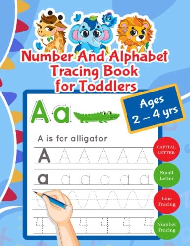 Number And Alphabet Tracing Book for Toddlers 2-4 years: Handwriting ...