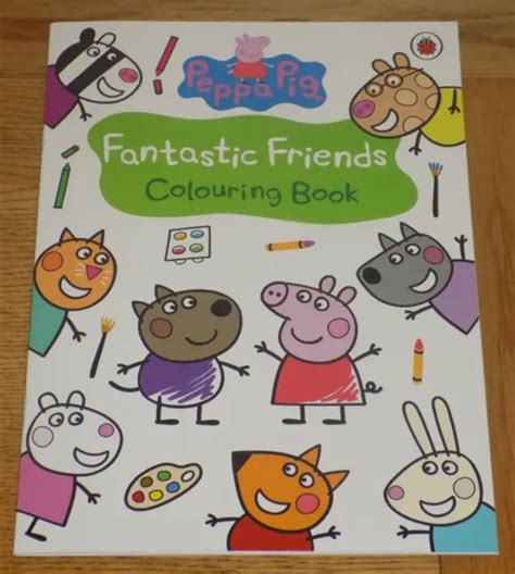 LADYBIRD PEPPA Pig Colouring Book Fantastic Friends BRAND NEW 2