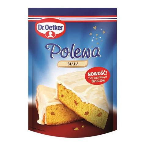 Gotowa polewa do ciast i tortów BIAŁA czekolada 100g Dr Oetker