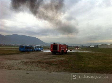 Vježba Na sarajevskom aerodromu jutros drama Spasilačke ekipe na