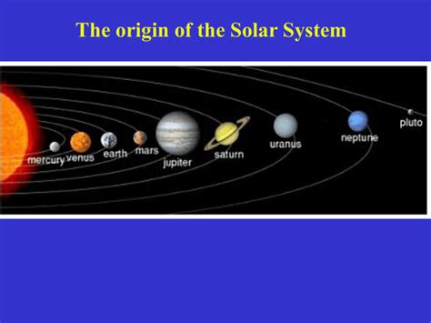 Origin Of The Solar System