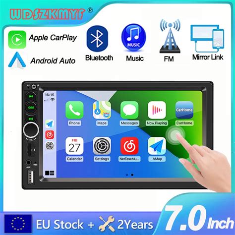 Automotive Multimedia Car Radio Receptor Est Reo 2 Din Apple Carplay