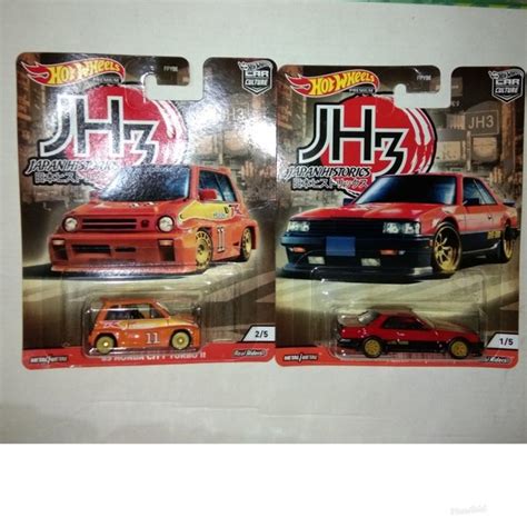 Jual Hot Wheels Japan Historics JH3 Honda City Turbo Nissan Skyline RS