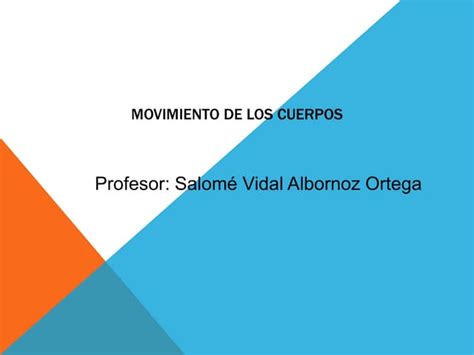 Tema 1 Movimiento Ppt Descarga Gratuita