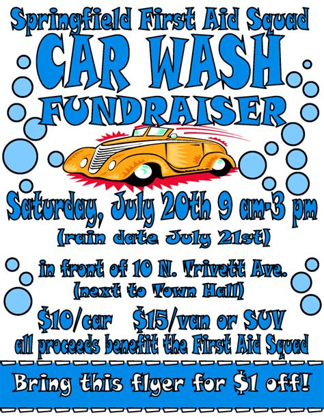 car wash fundraiser poster ideas - Katlyn Franz