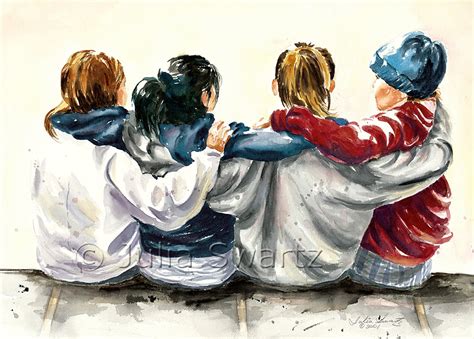 Best Friends Watercolor Painting