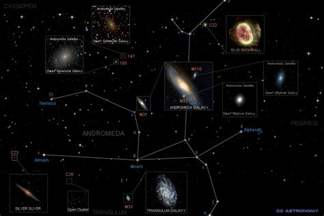 Constellation Andromeda The Daughter Of Cepheus And Star Map