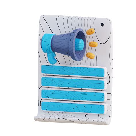 3d illustration promotion marketing list 24486575 PNG
