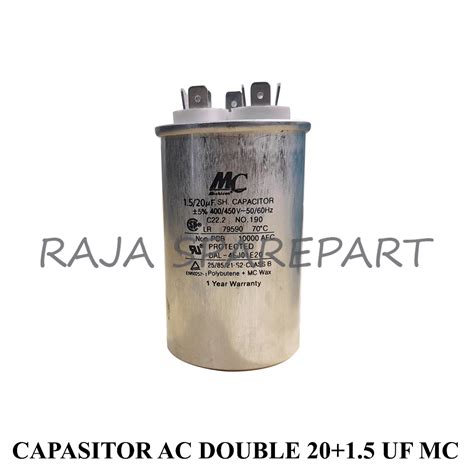 Jual C2015MC CAPACITOR AC MERK MC KAPASITOR CAPASITOR AC DOUBLE 20 1 5