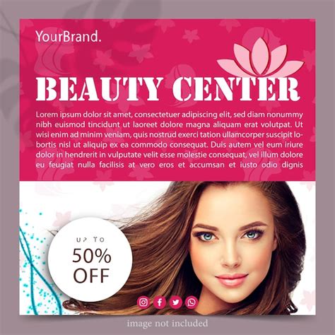 Premium Vector Poster Banner Vector Cosmetic Salon Spa Template