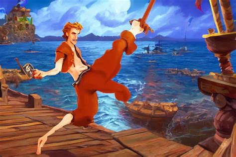 Cinematography Of Guybrush Threepwood In Melee Island Stable