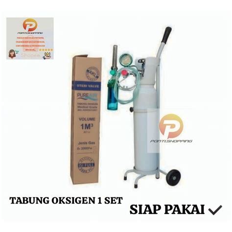 Jual Tabung Oksigen M Pure Air Set Lengkap Shopee Indonesia