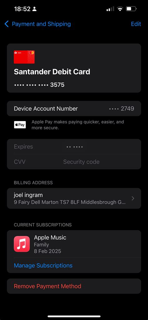 Changing payment method for Apple service… - Apple Community