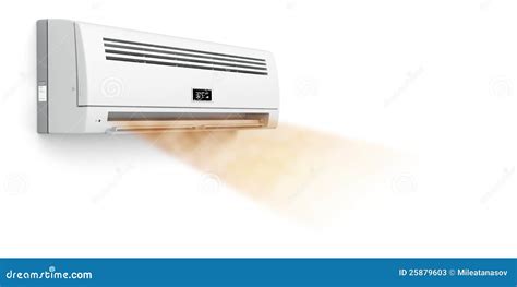 Air Conditioner Blowing Hot Air Stock Illustration Illustration Of