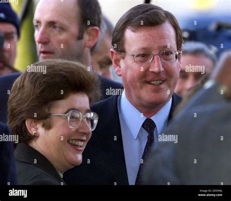 Ulster Unionist Leader David Trimble Arrives With Wife Daphne Hi Res