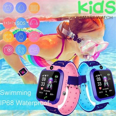 Водоустойчив детски GPS смарт часовник с вградена камера Q12 B WATCH ...