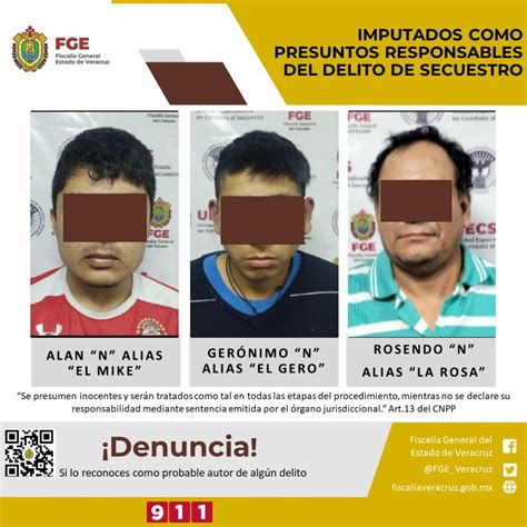 Imputados Como Presuntos Responsables Del Delito De Secuestro