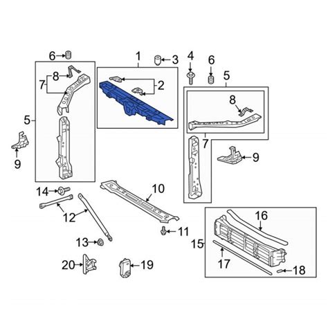 Lexus Oe Front Upper Radiator Support Tie Bar