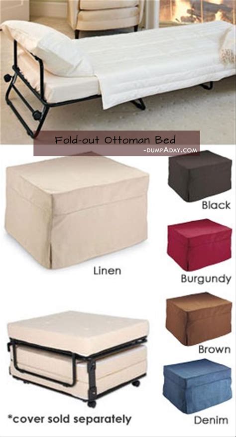 Genius Ideas- Fold-Out Ottoman Bed - Dump A Day