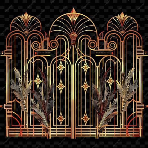 png art deco gate  great gatsby wedding decorations  gate