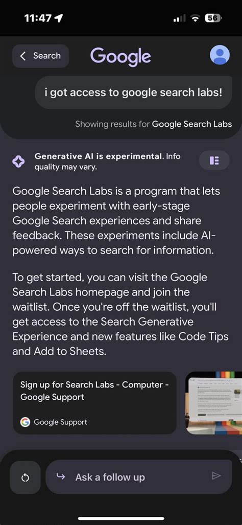 Search Labs Access : r/google 