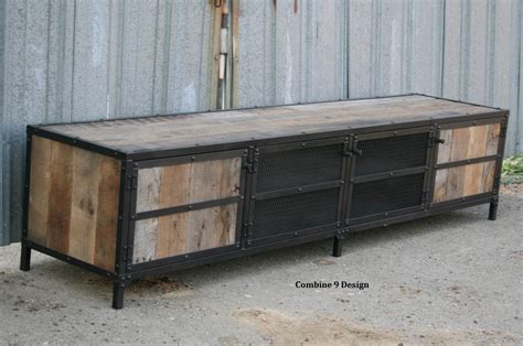 Buy Custom Rustic Industrial Media Console Tv Stand Or Buffet