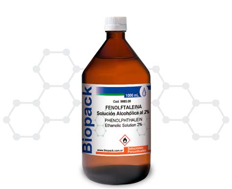 FENOLFTALEINA Solución Alcohólica al 2 x 1000 ml BIOPACK MARBE S A