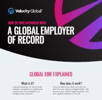 A Global Employer of Record Infographic 