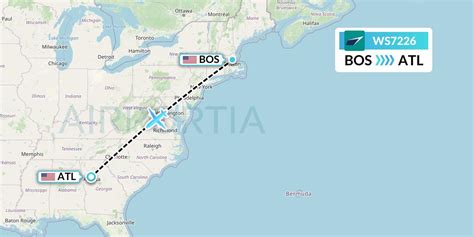 WS7226 Flight Status WestJet Boston To Atlanta WJA7226