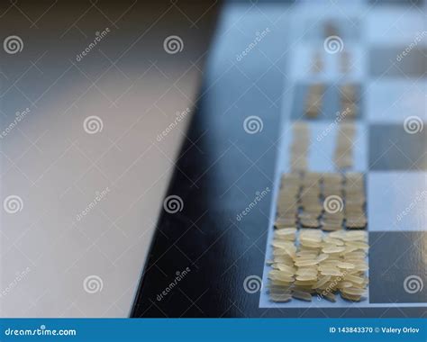 A Geometric Progression Of Rice On A Chess Board Stock Photo Image Of