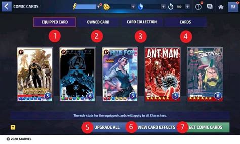 Comics Card Guide Marvel Future Fight