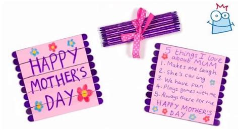 DIY Mother’s Day Craft Using Popsicle Sticks - Kids Art & Craft