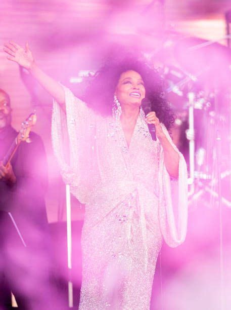 Diana Ross At Glastonbury Festival At Worthy Farm Pilton In England On