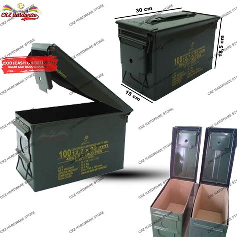 Jual WW76 Kotak Perkakas Kotak Peluru Pindad Toolbox Besi Multifungsi