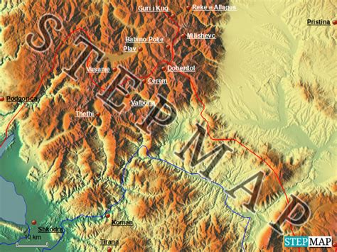 Stepmap Peaks Of The Balkans Landkarte F R Deutschland