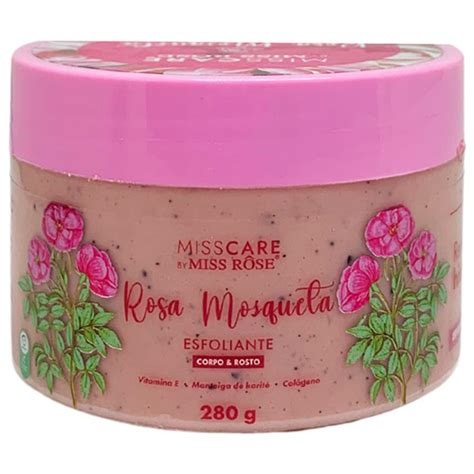 Esfoliante Corpo e Rosto Rosa Mosqueta Miss Care Miss Rôse MR083 E