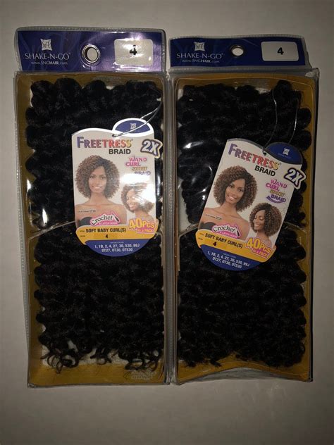 Packs Of Freetress Crochet Hair Soft Baby Curl Color