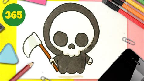 COMMENT DESSINER LA MORT KAWAII Dessins D Halloween Comment