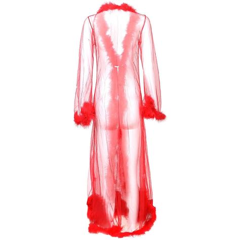 Feather Nightgown Transparent Robe Tulle Lady Sexy Lingerie Nightgown Long Skirt Ebay