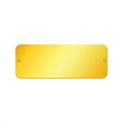 Gold Coated Name Plate 11161068 Vector Art At Vecteezy