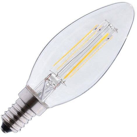 Ampoule Led E W Cob Filament Flamme Dimmable En Option Miidex