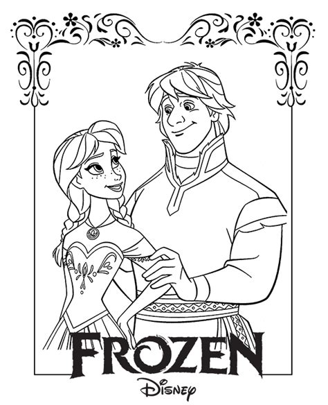 Frozen Coloring Pages Kristoff