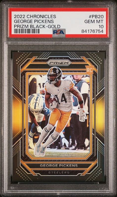 George Pickens Chronicles Pb Prizm Black Gold Price